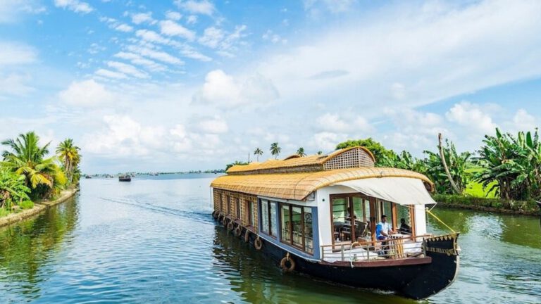 Alleppey Backwater Day Cruise – Traditional Kerala Houseboat Experience with Authentic Lunch